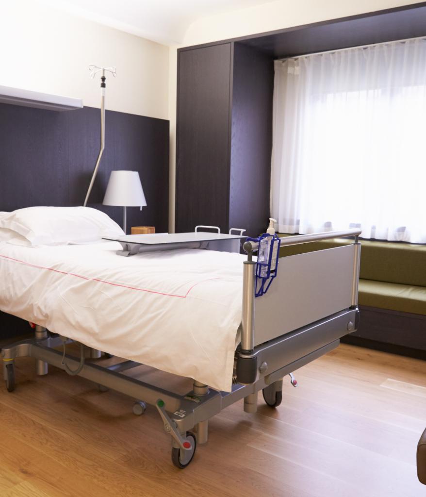 Chambre particulière à l’hôpital lors d’une hospitalisation